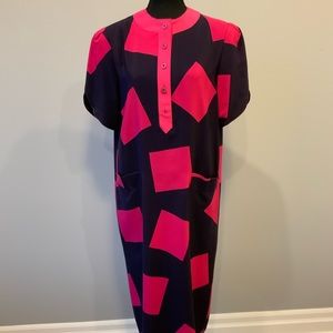 Vintage Raffinati Dress Shoulder Pads Front Pockets